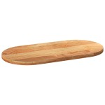 vidaXL Blat de masă maro deschis 120x60x4 cm lemn masiv de stejar oval vidaXL Blat de masă maro deschis 120x60x4 cm lemn masiv de stejar oval