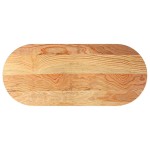 vidaXL Blat de masă maro deschis 140x60x4 cm lemn masiv de stejar oval vidaXL Blat de masă maro deschis 140x60x4 cm lemn masiv de stejar oval
