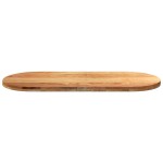 vidaXL Blat de masă maro deschis 140x60x4 cm lemn masiv de stejar oval vidaXL Blat de masă maro deschis 140x60x4 cm lemn masiv de stejar oval