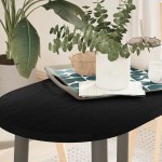vidaXL Blat de masă maro închis 80x40x2 cm lemn masiv de stejar oval
