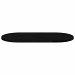vidaXL Blat de masă maro închis 80x40x2 cm lemn masiv de stejar oval
