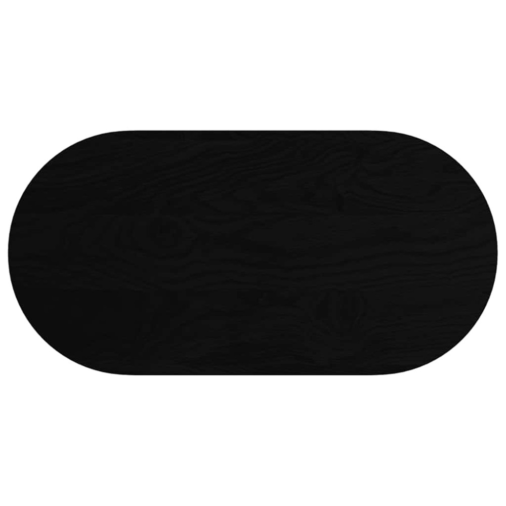 vidaXL Blat de masă maro închis 100x50x2 cm lemn masiv de stejar oval