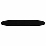 vidaXL Blat de masă maro închis 100x50x2 cm lemn masiv de stejar oval
