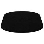vidaXL Blat de masă maro închis 100x50x2 cm lemn masiv de stejar oval