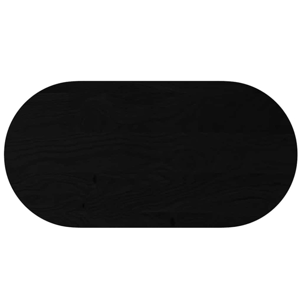 vidaXL Blat de masă maro închis 120x60x2 cm lemn masiv de stejar oval
