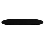 vidaXL Blat de masă maro închis 120x60x2 cm lemn masiv de stejar oval