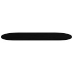 vidaXL Blat de masă maro închis 140x60x2 cm lemn masiv de stejar oval