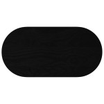 vidaXL Blat de masă maro închis 80x40x4 cm lemn masiv de stejar oval