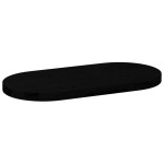 vidaXL Blat de masă maro închis 80x40x4 cm lemn masiv de stejar oval