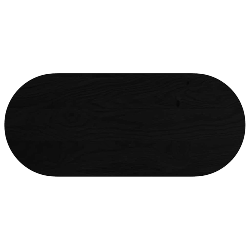 vidaXL Blat de masă maro închis 140x60x4 cm lemn masiv de stejar oval