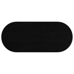vidaXL Blat de masă maro închis 140x60x4 cm lemn masiv de stejar oval