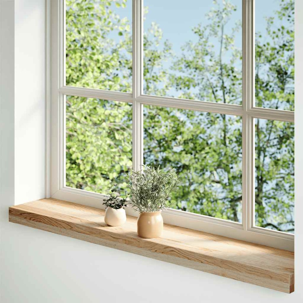 vidaXL Pervaz 2 buc lemn masiv de stejar netratat 70x15x2 cm