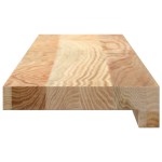 vidaXL Pervaz 2 buc lemn masiv de stejar netratat 70x15x2 cm