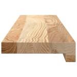 vidaXL Pervaz 2 buc lemn masiv de stejar netratat 80x15x2 cm
