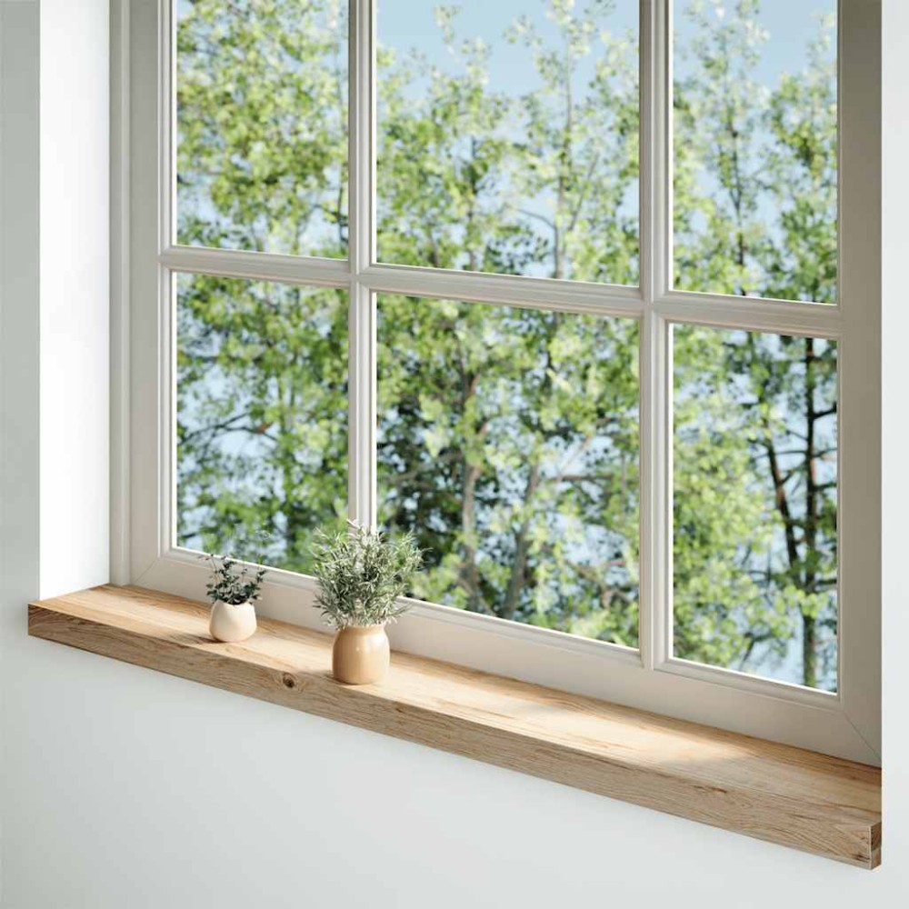 vidaXL Pervaz 2 buc lemn masiv de stejar netratat 120x15x2 cm