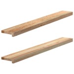 vidaXL Pervaz 2 buc lemn masiv de stejar netratat 120x15x2 cm vidaXL Pervaz 2 buc lemn masiv de stejar netratat 120x15x2 cm