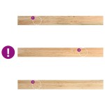 vidaXL Pervaz 2 buc lemn masiv de stejar netratat 140x15x2 cm