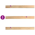 vidaXL Pervaz 2 buc lemn masiv de stejar netratat 160x15x2 cm