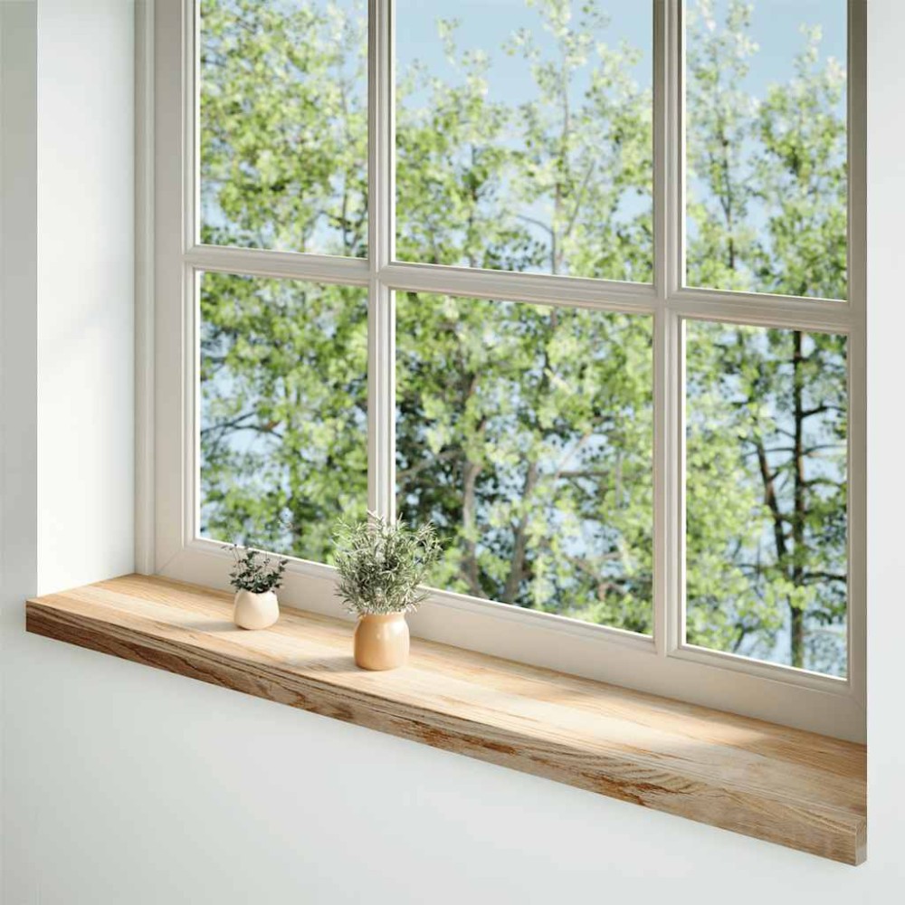 vidaXL Pervaz 2 buc lemn masiv de stejar netratat 110x20x2 cm