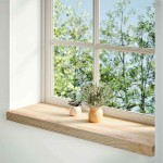 vidaXL Pervaz 2 buc lemn masiv de stejar netratat 80x25x2 cm