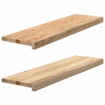 vidaXL Pervaz 2 buc lemn masiv de stejar netratat 90x25x2 cm vidaXL Pervaz 2 buc lemn masiv de stejar netratat 90x25x2 cm