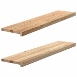 vidaXL Pervaz 2 buc lemn masiv de stejar netratat 110x25x2 cm vidaXL Pervaz 2 buc lemn masiv de stejar netratat 110x25x2 cm