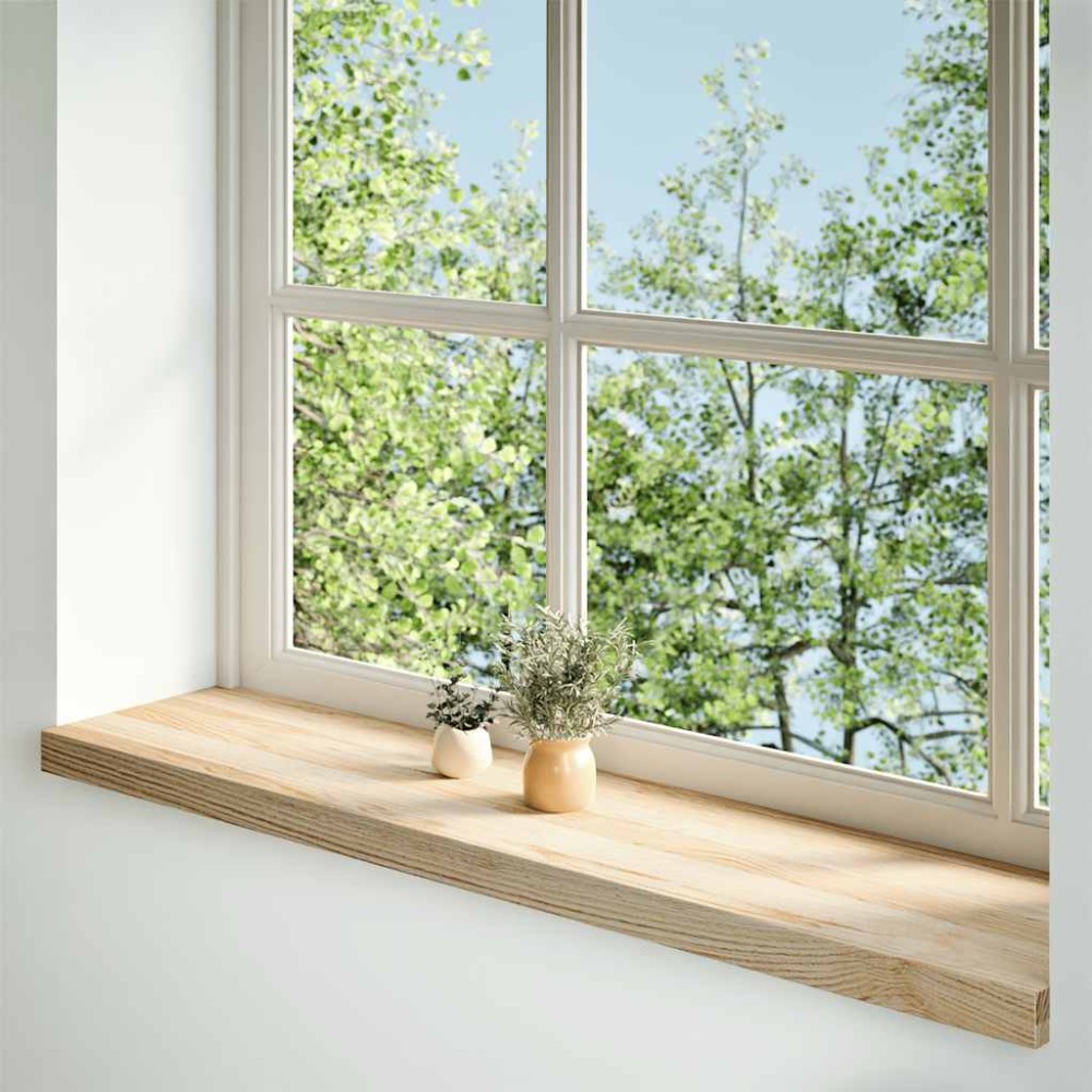 vidaXL Pervaz 2 buc lemn masiv de stejar netratat 100x30x2 cm