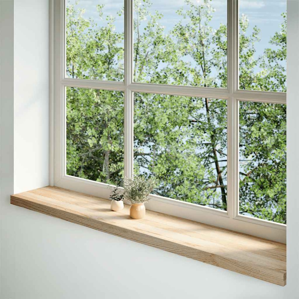 vidaXL Pervaz 2 buc lemn masiv de stejar netratat 140x30x2 cm