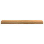 vidaXL Pervaz 2 buc lemn masiv de maro deschis 80x15x2 cm