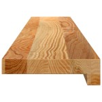 vidaXL Pervaz 2 buc lemn masiv de maro deschis 100x15x2 cm vidaXL Pervaz 2 buc lemn masiv de maro deschis 100x15x2 cm