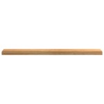 vidaXL Pervaz 2 buc lemn masiv de maro deschis 120x15x2 cm
