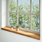 vidaXL Pervaz 2 buc lemn masiv de maro deschis 160x20x2 cm