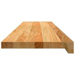 vidaXL Pervaz 2 buc lemn masiv de maro deschis 100x25x2 cm vidaXL Pervaz 2 buc lemn masiv de maro deschis 100x25x2 cm