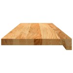 vidaXL Pervaz 2 buc lemn masiv de maro deschis 80x30x2 cm vidaXL Pervaz 2 buc lemn masiv de maro deschis 80x30x2 cm