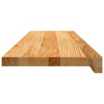 vidaXL Pervaz 2 buc lemn masiv de maro deschis 90x30x2 cm vidaXL Pervaz 2 buc lemn masiv de maro deschis 90x30x2 cm