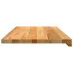 vidaXL Pervaz 2 buc lemn masiv de maro deschis 80x40x2 cm vidaXL Pervaz 2 buc lemn masiv de maro deschis 80x40x2 cm