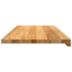 vidaXL Pervaz 2 buc lemn masiv de maro deschis 90x40x2 cm vidaXL Pervaz 2 buc lemn masiv de maro deschis 90x40x2 cm
