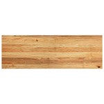 vidaXL Pervaz 2 buc lemn masiv de maro deschis 120x40x2 cm