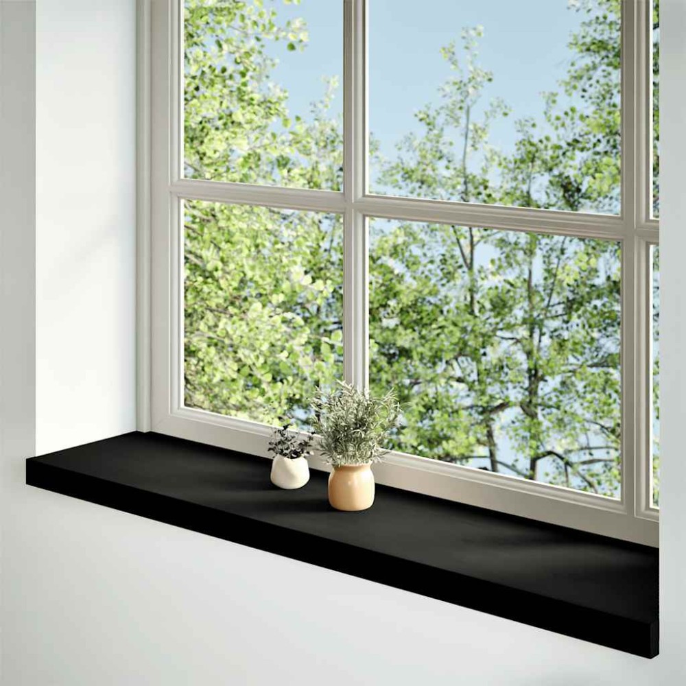 vidaXL Glafuri 2 buc maro închis 110x25x2 cm lemn masiv de stejar