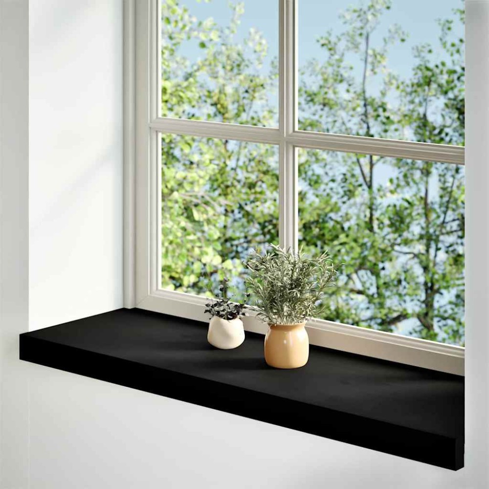 vidaXL Glafuri 2 buc maro închis 80x30x2 cm lemn masiv de stejar