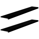 vidaXL Glafuri 2 buc maro închis 160x30x2 cm lemn masiv de stejar vidaXL Glafuri 2 buc maro închis 160x30x2 cm lemn masiv de stejar