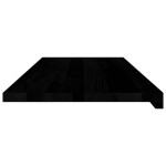 vidaXL Glafuri 2 buc maro închis 100x40x2 cm lemn masiv de stejar vidaXL Glafuri 2 buc maro închis 100x40x2 cm lemn masiv de stejar
