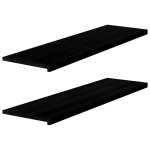 vidaXL Glafuri 2 buc maro închis 140x40x2 cm lemn masiv de stejar vidaXL Glafuri 2 buc maro închis 140x40x2 cm lemn masiv de stejar