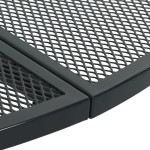 vidaXL Masă terasă rotundă, antracit, Ø80x72,5 cm oțel vopsit electro. vidaXL Masă terasă rotundă, antracit, Ø80x72,5 cm oțel vopsit electro.