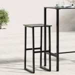 vidaXL Scaune bar, 2 buc. negru 38x38x80 cm oțel vopsit electrostatic vidaXL Scaune bar, 2 buc. negru 38x38x80 cm oțel vopsit electrostatic