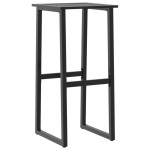 vidaXL Scaune bar, 2 buc. negru 38x38x80 cm oțel vopsit electrostatic vidaXL Scaune bar, 2 buc. negru 38x38x80 cm oțel vopsit electrostatic