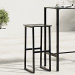 vidaXL Scaune bar 4 buc. negru 38x38x80 cm oțel vopsit electrostatic vidaXL Scaune bar 4 buc. negru 38x38x80 cm oțel vopsit electrostatic