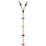vidaXL Leagăn cu funie și disc pentru copii, cu 4 trepte, multicolor vidaXL Leagăn cu funie și disc pentru copii, cu 4 trepte, multicolor