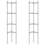 vidaXL Suport pentru roșii, 2 buc., 154 cm, oțel și PP