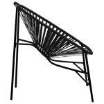 vidaXL Scaun ouă de grădină Negru Poly Rattan vidaXL Scaun ouă de grădină Negru Poly Rattan
